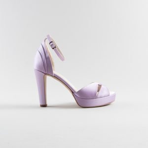 Sandalo Deborah 100pl mm - Satin Lilla
