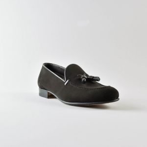 Franco Mocassino in Camoscio Tdm con nappine