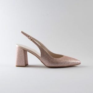 Slingback Amanda 70mm - Glitter Nude