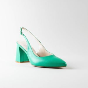 Slingback Amanda 70mm - Nappa Verde