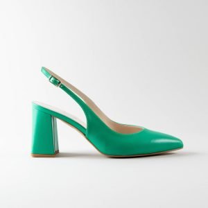 Slingback Amanda 70mm - Nappa Verde