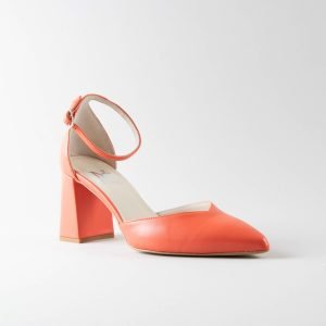 Ankle Strap Giada 70mm - Nappa Arancione
