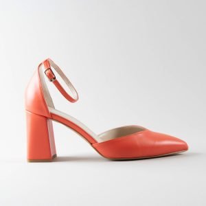 Ankle Strap Giada 70mm - Nappa Arancione