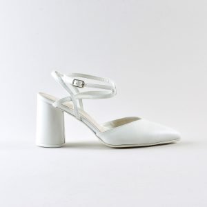 Ankle Strap Madame 70mm  - Nappa Avorio