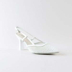 Slingback Reila 70 mm - Rete Strass