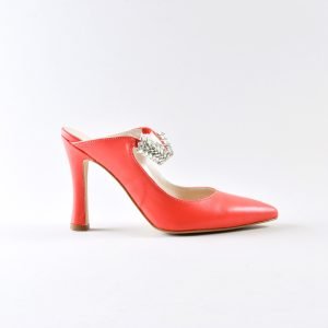 Sabot Letizia 90mm - Nappa Corallo