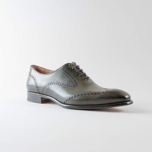 Luigi Francesina in Pelle Iron Verde