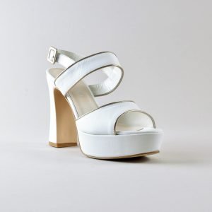 Sandalo Rebecca 115pl mm - Nappa Bianca