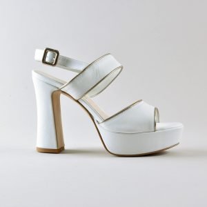 Sandalo Rebecca 115pl mm - Nappa Bianca