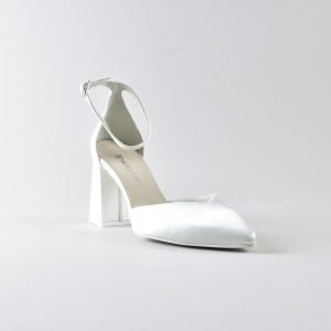 Ankle Strap Giada 70mm - Satin Avorio