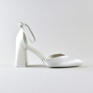 Ankle Strap Giada 70mm - Satin Avorio