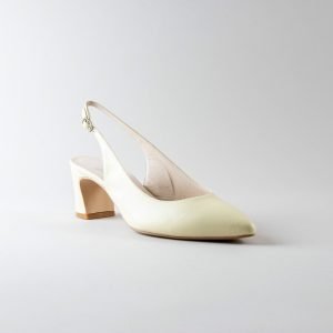Slingback Amanda 50mm - Nappa gialla