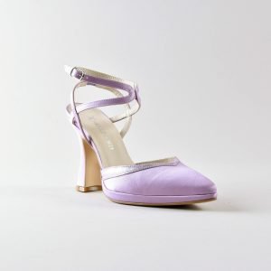 Slingback Myriam 100pl mm - Satin Lilla