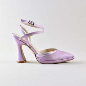 Slingback Myriam 100pl mm - Satin Lilla
