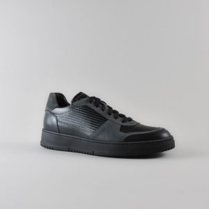 Sneakers Mike in pelle Nera e Grigia