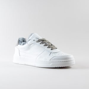 Sneakers Joe in Pelle Bianca