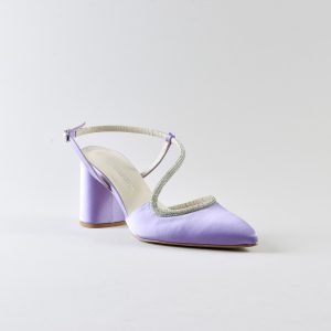 Slingback Myriam 70 mm - Satin Lilla