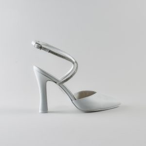 Ankle Strap Marta 90mm - Nappa Avorio