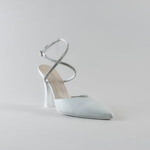 Ankle Strap Marta 90mm - Nappa Avorio