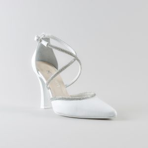Cross Strap Giorgia 90 mm - Nappa Bianca