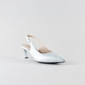 Slingback Lucy 50mm -  Nappa Argento