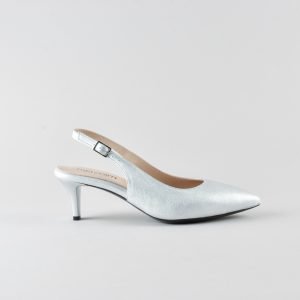 Slingback Lucy 50mm -  Nappa Argento