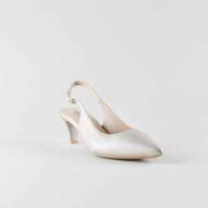 Slingback Lucy 50mm - Nappa Champagne
