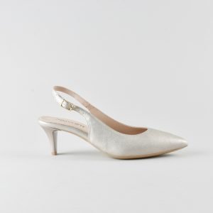 Slingback Lucy 50mm - Nappa Champagne