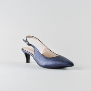 Slingback Lucy 50mm - Nappa Blu