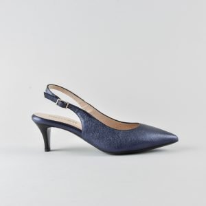 Slingback Lucy 50mm - Nappa Blu