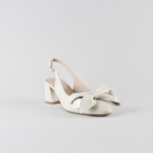 Slingback Ambra 50mm - Nappa Milk