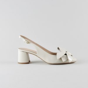 Slingback Ambra 50mm - Nappa Milk