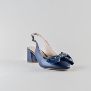 Slingback Ambra 50mm - Nappa Blu