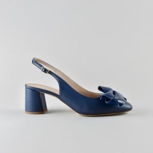 Slingback Ambra 50mm - Nappa Blu