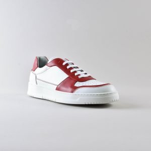 Sneakers in pelle Bianca e Rosso