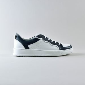 Sneakers in pelle Bianca e Blu