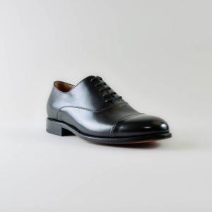 Herman Francesina con puntina in Pelle Nera