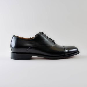 Herman Francesina con puntina in Pelle Nera