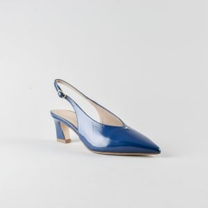 Slingback Helena 50mm - Nappa Lux Blu