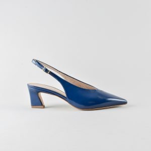 Slingback Helena 50mm - Nappa Lux Blu